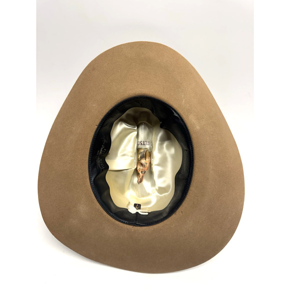 Vintage Stetson 3X Beaver Western Hat Brown Size 7 - Picture 4 of 12